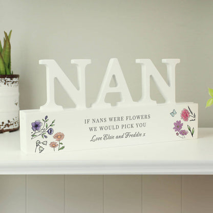 Nan Gifts Personalised Wooden Ornament