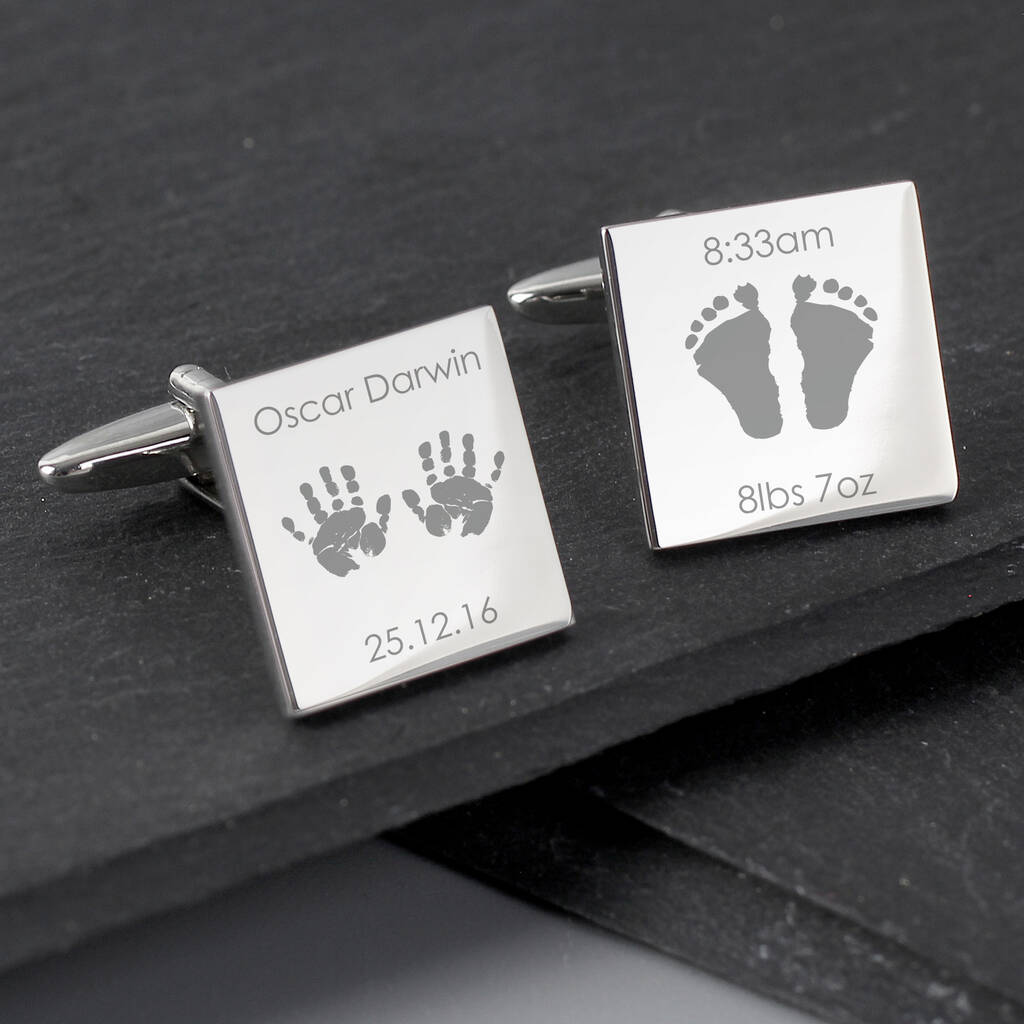 New Baby Gifts Dad Cufflinks