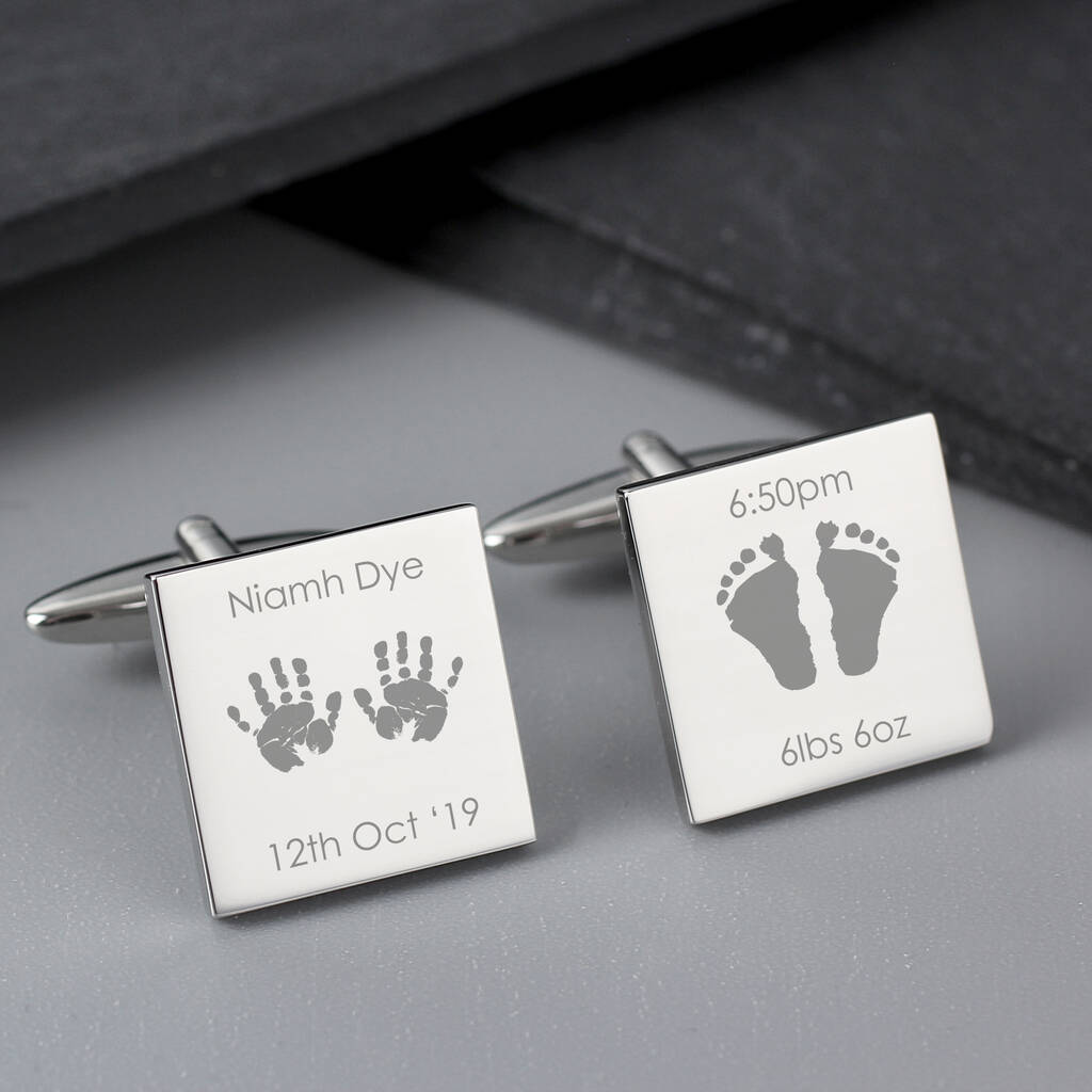 New Baby Gifts Dad Cufflinks