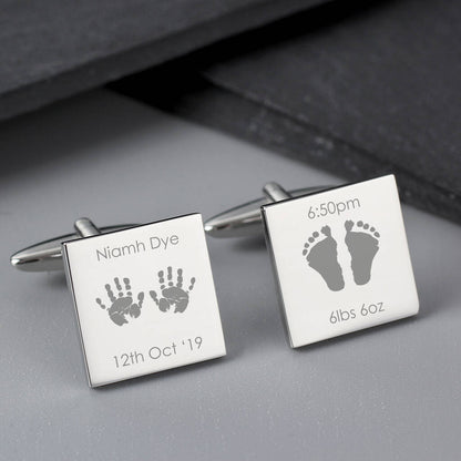 New Baby Gifts Dad Cufflinks