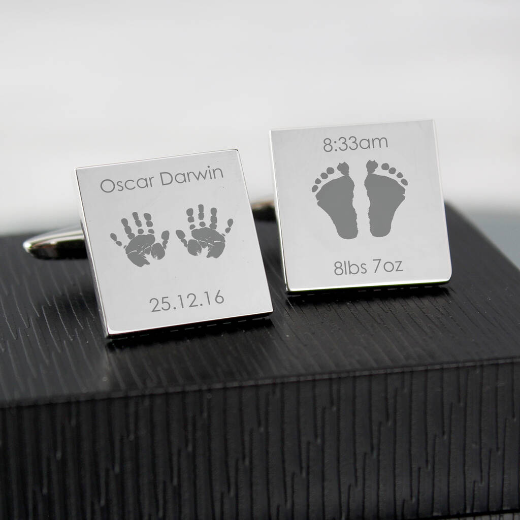 New Baby Gifts Dad Cufflinks