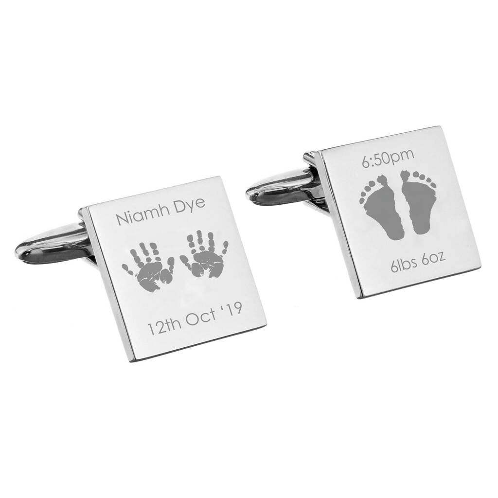 New Baby Gifts Dad Cufflinks