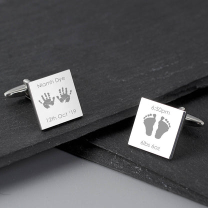 New Baby Gifts Dad Cufflinks