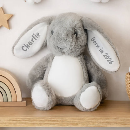 New Baby Gifts Personalised Bunny Soft Toy