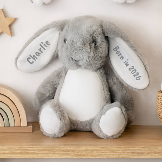 New Baby Gifts Personalised Bunny Soft Toy