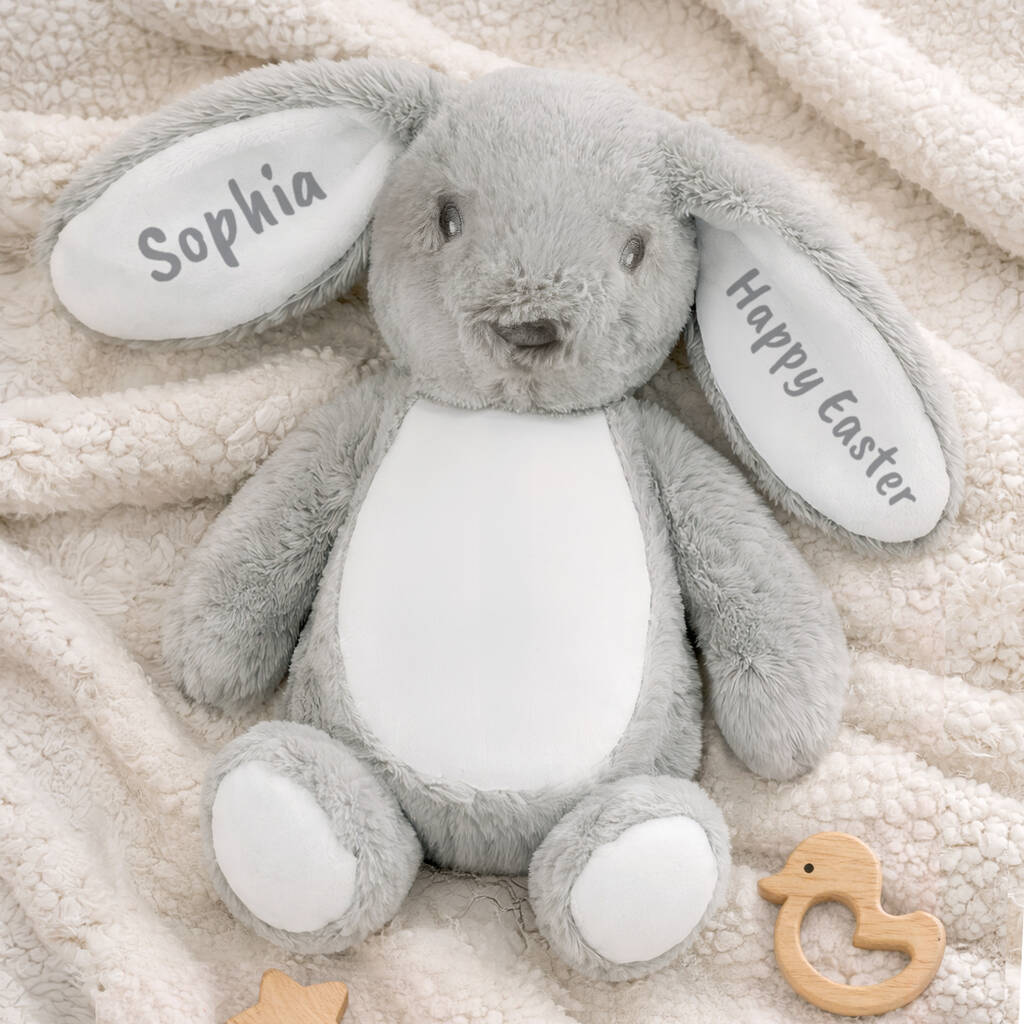 New Baby Gifts Personalised Bunny Soft Toy