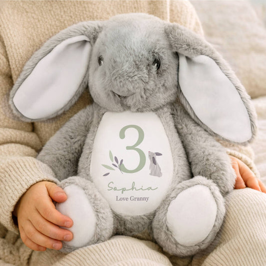 New Baby Gifts Personalised Cuddly Bunny Soft Toy