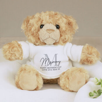 New Baby Gifts Personalised Teddy Bear Birthday And Christening