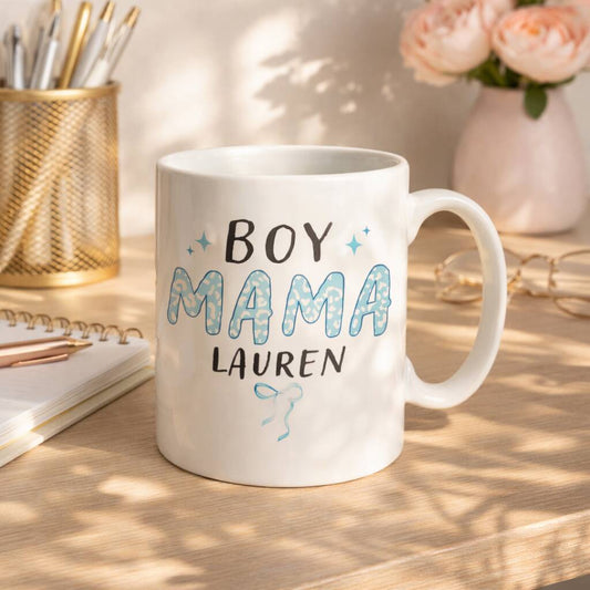 New Mum Gifts Boy Mama Personalised Mug