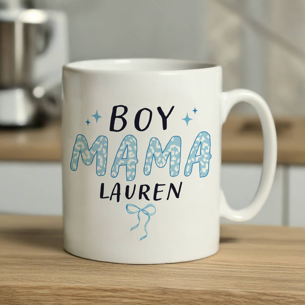 New Mum Gifts Boy Mama Personalised Mug