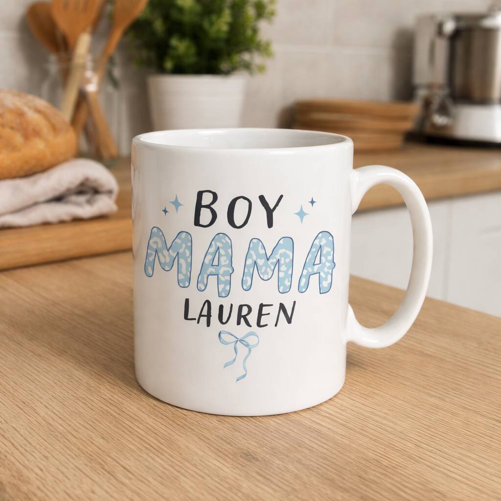New Mum Gifts Boy Mama Personalised Mug