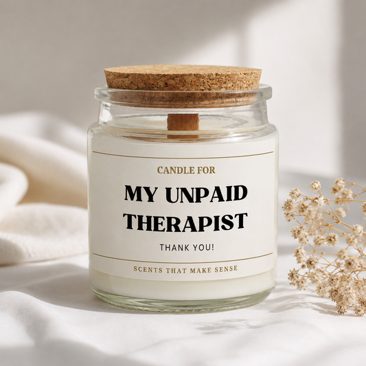 Unpaid Therapist Candle