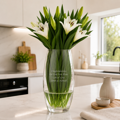 Housewarming Gifts Personalised Flower Vase