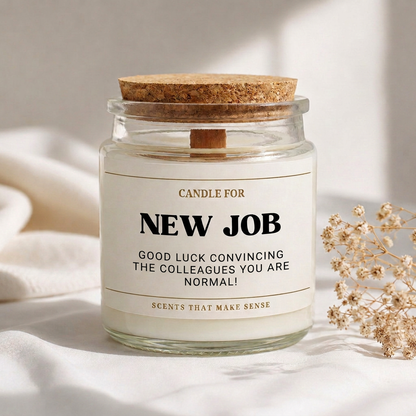 New Job Candle