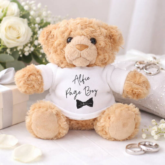 Page Boy Gifts Personalised Teddy Bear