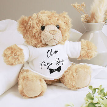 Page Boy Gifts Personalised Teddy Bear