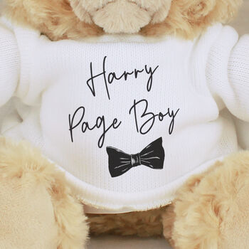 Page Boy Gifts Personalised Teddy Bear