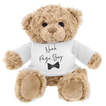 Page Boy Gifts Personalised Teddy Bear