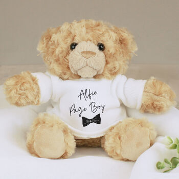 Page Boy Gifts Personalised Teddy Bear