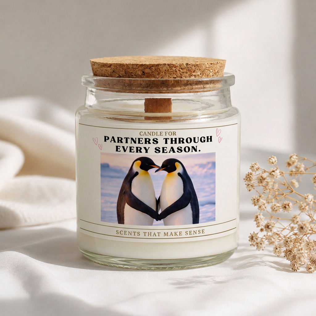 Penguin Candle - Partners Through Every Season