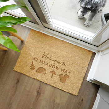 Personalised Autumn Doormat Housewarming Gifts