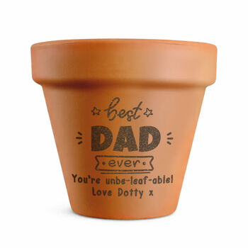 Personalised Best Ever Plant Pot Gift