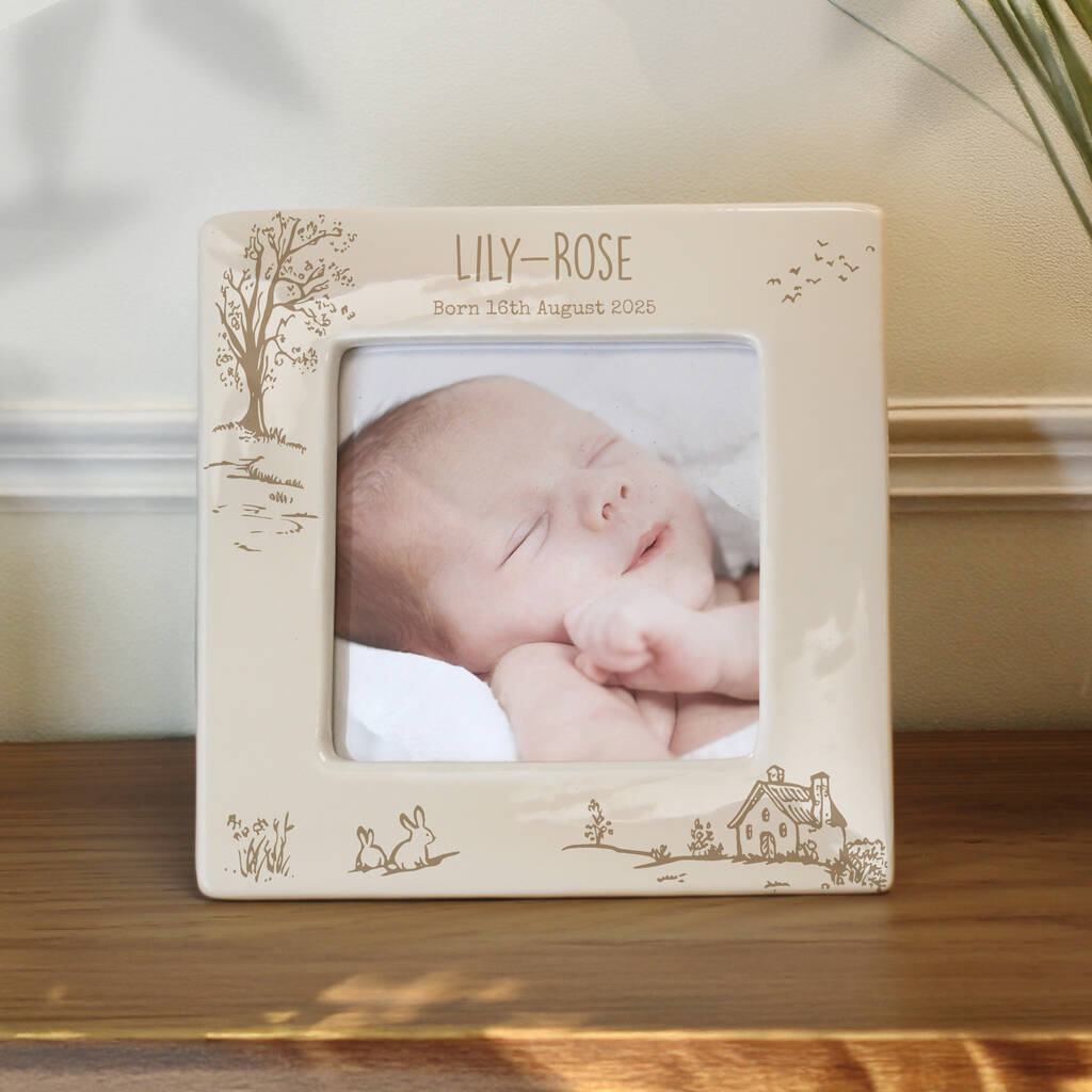 Personalised Ceramic Photo Frame Gift