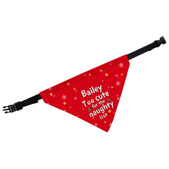 Personalised Christmas Dog Bandana Funny Dog Xmas Gifts
