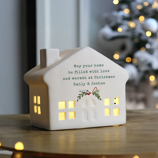 Personalised Christmas House Light Xmas Decoration Gifts