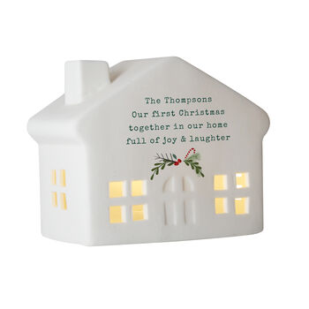 Personalised Christmas House Light Xmas Decoration Gifts