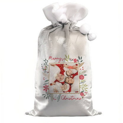 Personalised Christmas Sack Gift Photo Upload