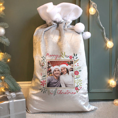 Personalised Christmas Sack Gift Photo Upload