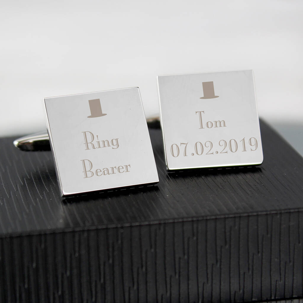 Personalised Cufflinks Wedding Roles