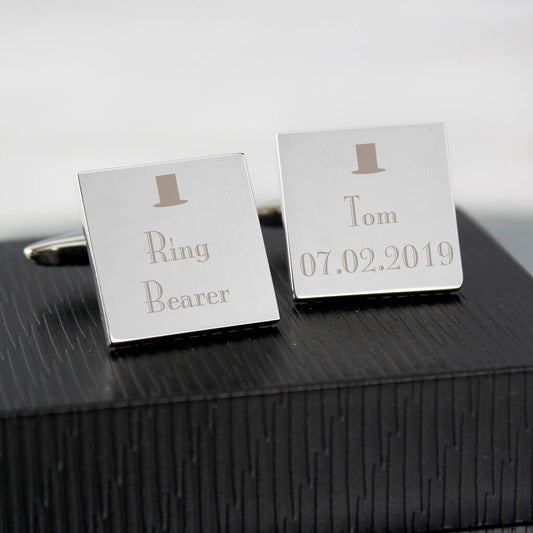 Personalised Cufflinks Wedding Roles
