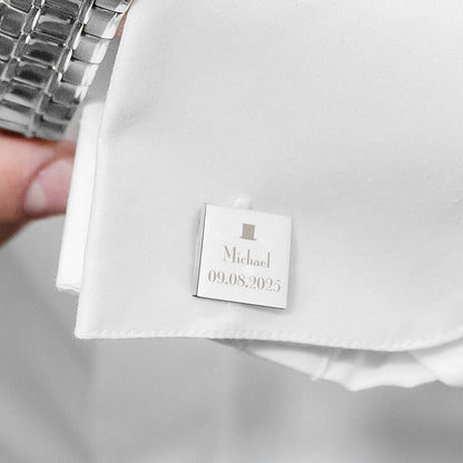 Personalised Cufflinks Wedding Roles