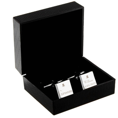 Personalised Cufflinks Wedding Roles