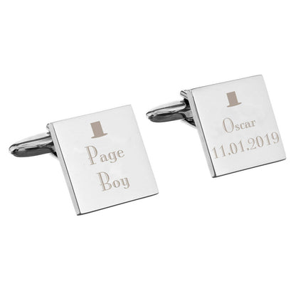 Personalised Cufflinks Wedding Roles