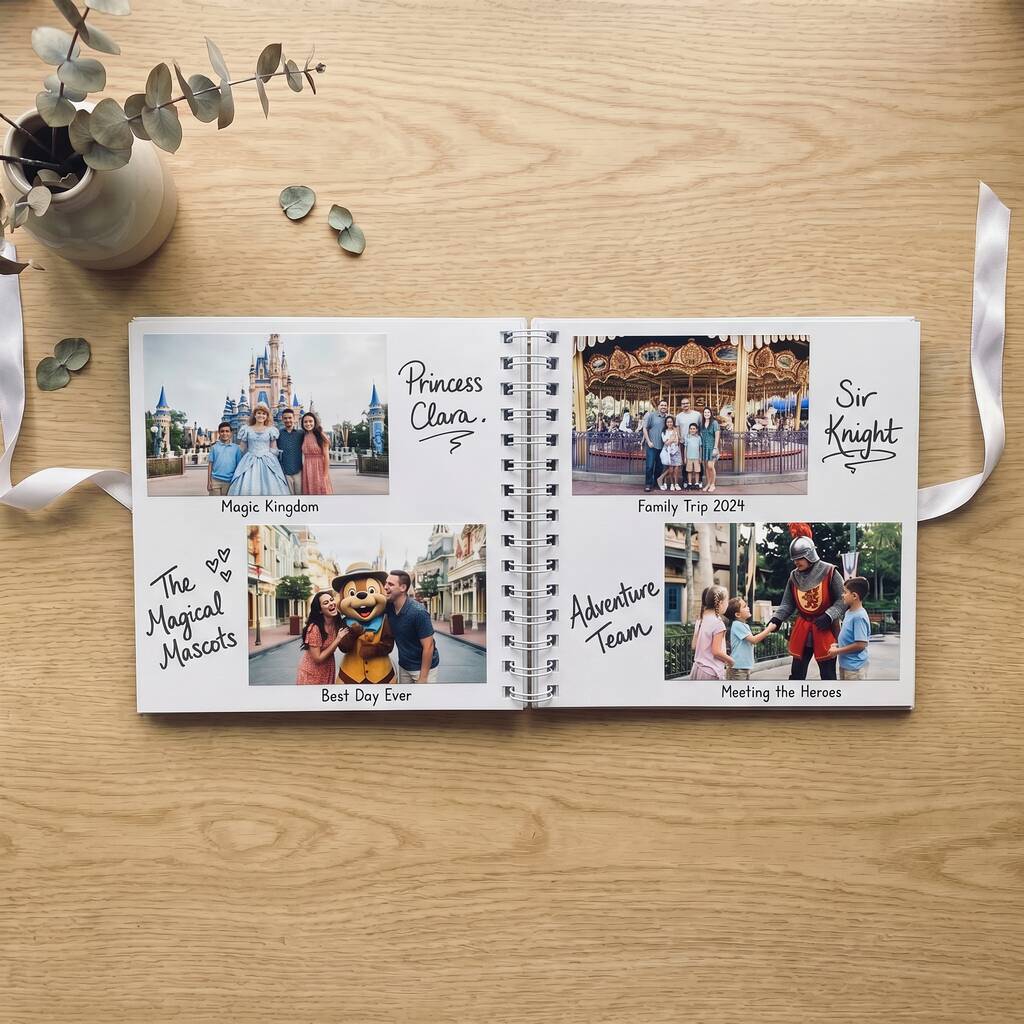 Personalised Disneyland Scrapbook Photo Album
