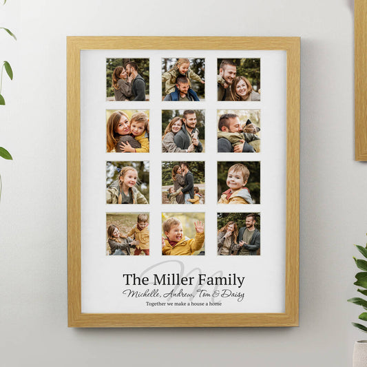 Personalised Family Multi Photo Frame Collage Gift