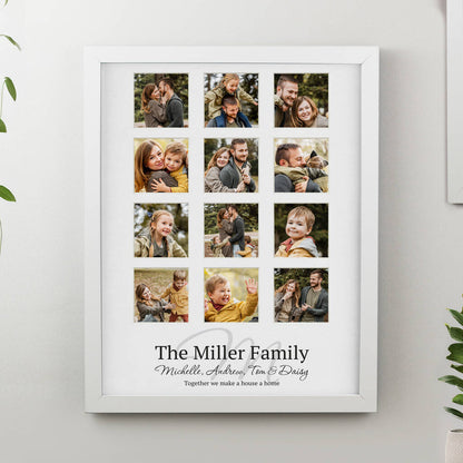 Personalised Family Multi Photo Frame Collage Gift