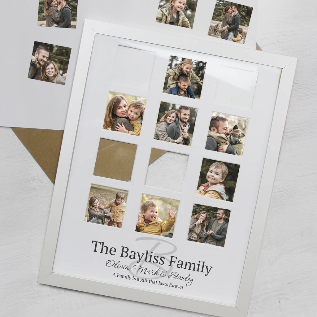 Personalised Family Multi Photo Frame Collage Gift