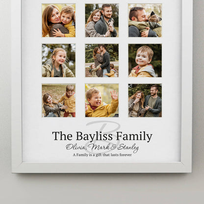 Personalised Family Multi Photo Frame Collage Gift