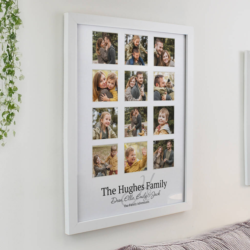 Personalised Family Multi Photo Frame Collage Gift