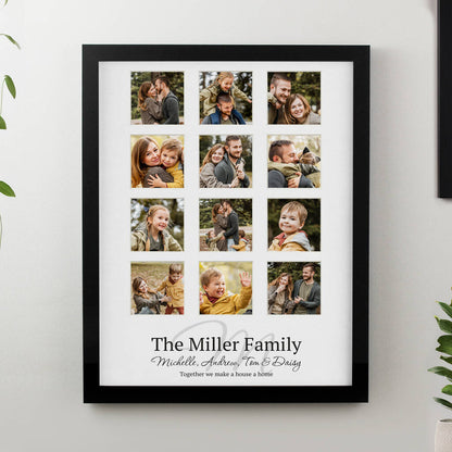 Personalised Family Multi Photo Frame Collage Gift