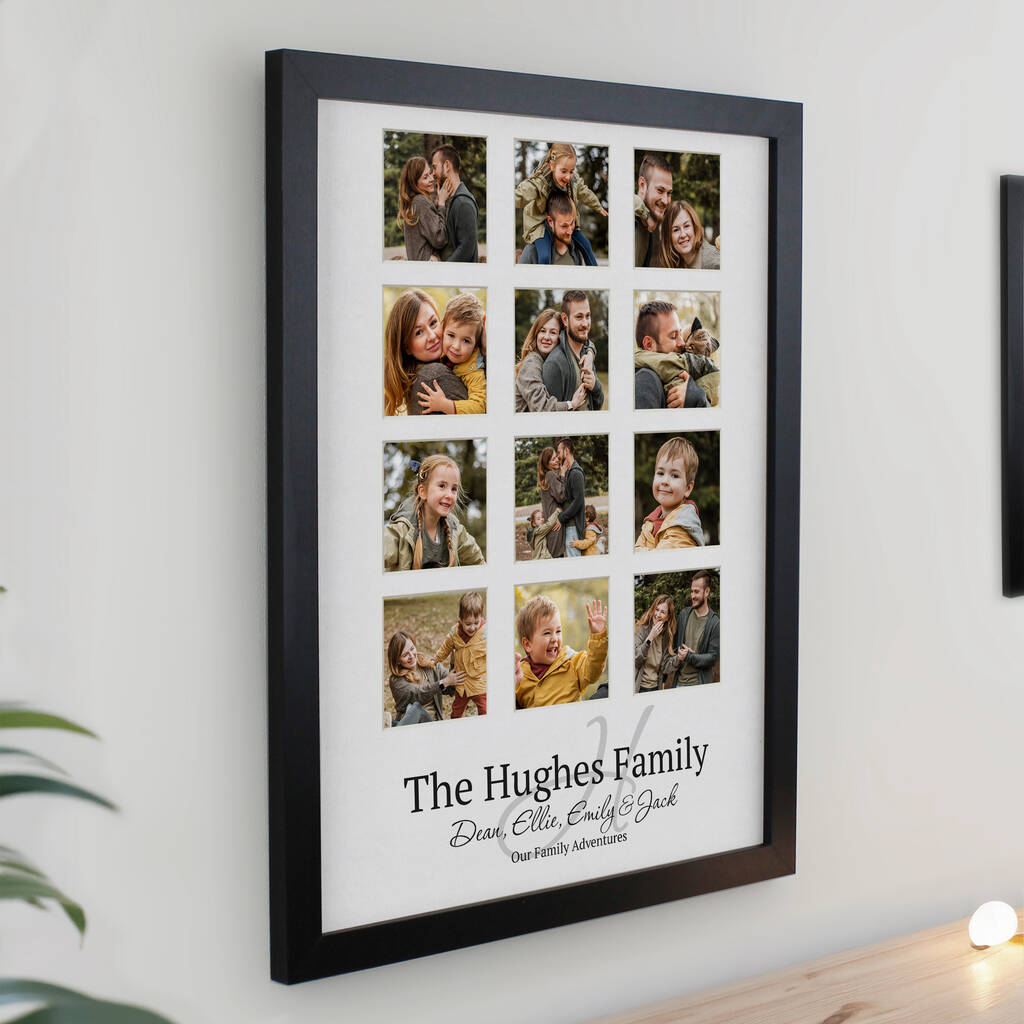 Personalised Family Multi Photo Frame Collage Gift