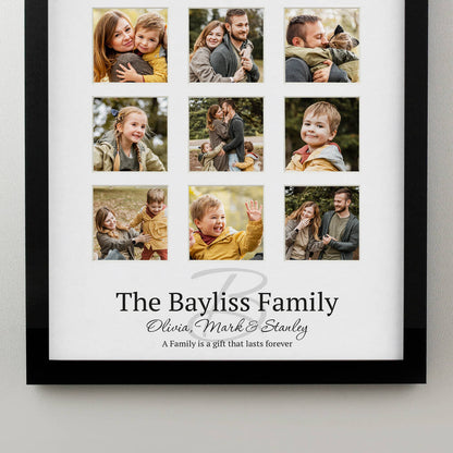 Personalised Family Multi Photo Frame Collage Gift