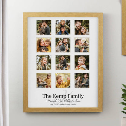 Personalised Family Multi Photo Frame Collage Gift