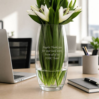 Personalised Flower Vase Corporate Gift