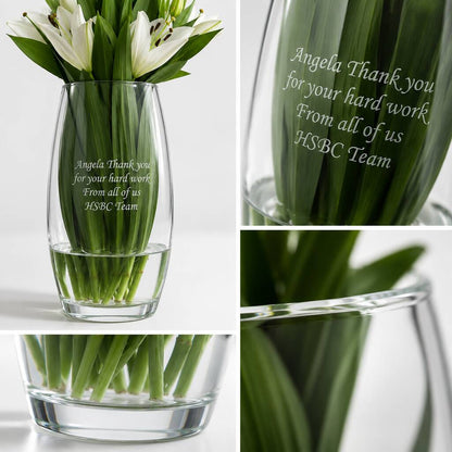 Personalised Flower Vase Corporate Gift