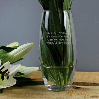 Housewarming Gifts Personalised Flower Vase